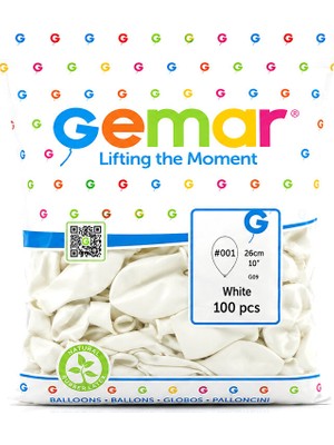 Go İthalat Iç Mekan - Beyaz Balon 10 Inc - 26CM - 100PCS (5517)