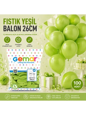 Go İthalat Iç Mekan - Fıstık Yeşil Balon 10 Inc - 26CM - 100PCS (5517)