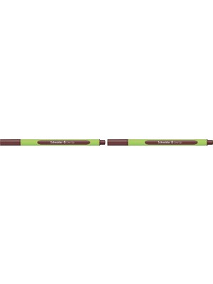 Karahanbey Schneider Line-Up Fi̇ber Uçlu Kalem 0,4 mm Koyu Kahverengi̇ (2 Paketi)