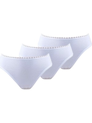 Blackspade Kız Çocuk Külot 3lü Paket 1294 - Beyaz