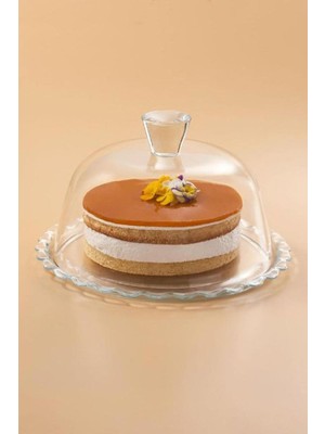 Empressco Petite Patissérie Kek Tabağı, Kapaklı, Ayaksız, Şık ve Fonksiyonel Tasarım
