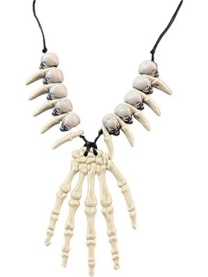 MarkEntegra Halloween Temalı Kurukafa Kemik Kolye