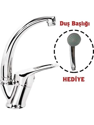 tp Buğz Mix Kuğu Banyo Batarya + Duş Başlığı Hediyeli
