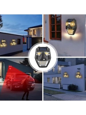 MarkEntegra Güneş Enerjili Yüz Görünümlü LED Aydınlatma - IP65 Su Geçirmez