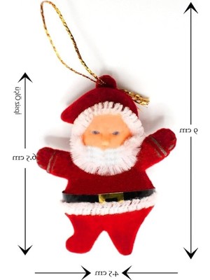 MarkEntegra Yılbaşı Çam Ağacı Süsü, Noel Baba 6'lı Set