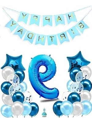 MarkEntegra Mavi Renk Yaş Balon Set, 9