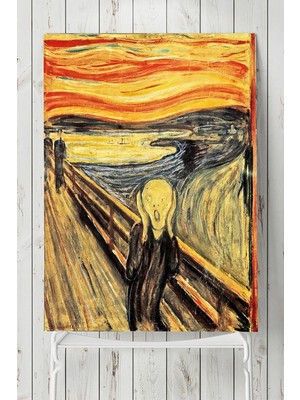 Karahanbey Postermanya (PSTER3652) Edvard Munch - Çığlık Sanatsal Poster (40X60CM)