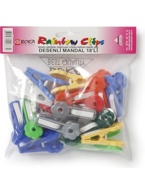 Karahanbey Bora Plastik Plastik Mandal Desenli 18 Adet
