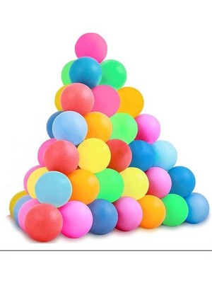 MarkEntegra Renkli Pin Topu, 10 Adet Masa Tenis Topu ile Eğlenceli Oyun Deneyimi