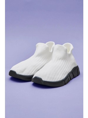 Bony Socks Relax Çocuk Çorap Ayakkabı Beyaz