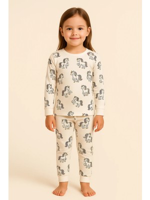 Bony Socks Kız Çocuk Unicorn Desenli Pijama Takımı