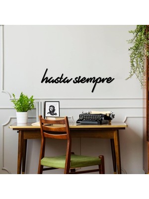 Hasta Siempre - Metal Poster Dekoratif Metal Dekor Duvar Tablo - Duvar Süsü