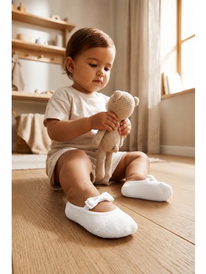 Bony Socks Lovers Bebek Görünmez Çorap Beyaz