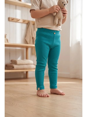 Bony Socks Fitilli Basıc Çocuk Tayt Yeşil