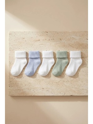 Bony Socks Bebek 5'li Karışık Paket Soket Çorap Çok Renkli