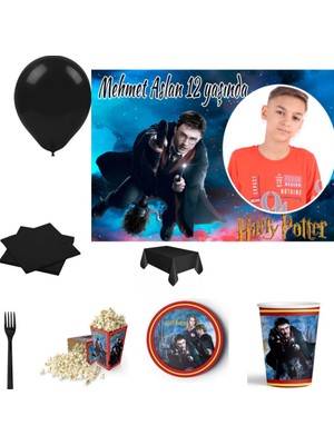 Hayaller Dükkanı Afiş Hediyeli Harry Pothers Doğum Günü Süsleri 8 Kişilik