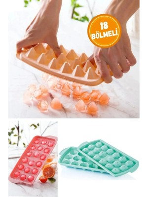 Cansa Elmas 18 Bölmeli Buz Kalıbı