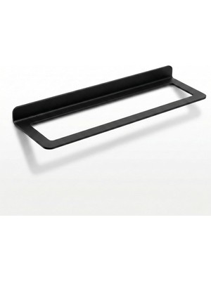 Duvara Monte Metal Şarap Rafı - Tekli Şişe Tutucu, 13,4" x 3,3" (34 x 8,5 Cm) - Modern Yüzen Şarap Teşhiri, Mutfak, Bar ve Yemek Odası Için Yerden Tasarruflu Siyah Çelik Şarap Şişesi Rafı