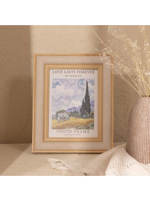 Evidea Deco Kanvas Çerçeve - Açık Kahverengi / Bej - 24X19 cm