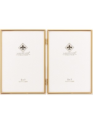Lawrence Frames Resim Çerçevesi, Katlanabilir, Metal, 12,7 x 17,8 Cm, Altın Rengi