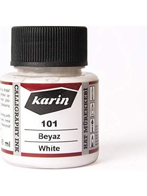 Karin Hat Mürekkebi 45ML N:101 Beyaz