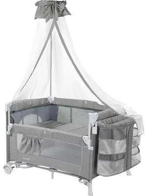 Holmer Kids Coolstyle Cibinlikli Anne Yanı Park Yatak/oyun Parkı/beşik (Açık Gri)