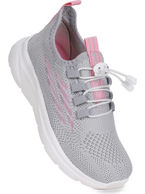 Kiko Kids Dunca Fileli Faylon Taban Kız Çocuk Spor Ayakkabı Buz - Pembe