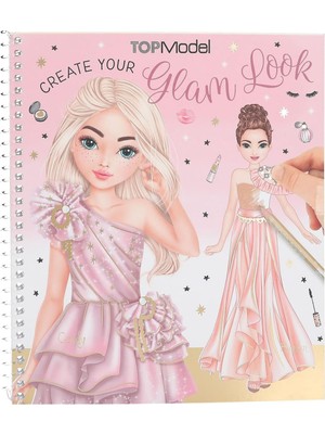 Depesche 13583 Topmodel Create Your Glam Look – 36 Sayfalık Boyama Kitabı Seti, Kıyafet Tasarlamak Için, 6 Çıkartma Yaprağı Dahil