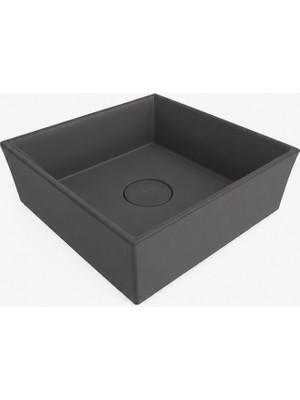 Bocchı Vessel Kare Lavabo 38X38 cm - Mat Antrasit