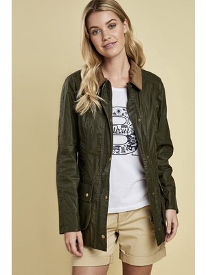 Barbour Lightweight (4oz) Beadnell Yağlı Ceket OL51 Archive Olive