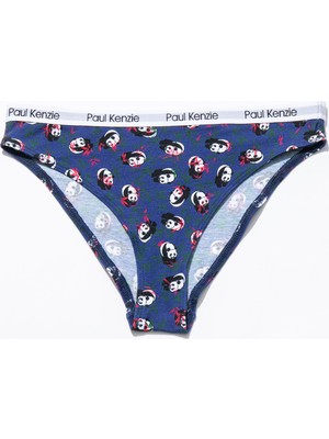 Paul Kenzie Unique Effect Desenli Kadın Slip Külot - Panda