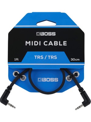 Boss BCC-1-3535 – 30 cm – Yer Tasarrufu Sağlayan 3,5 mm Trs-Mıdı Kablosu – Yüksek Kaliteli Bağlantı Pedal