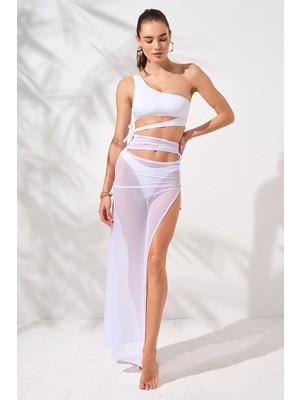 Pierre Cardin Yirtmaçli Tek Etek Beyaz 231807