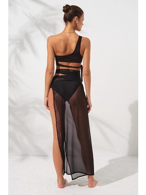 Pierre Cardin Yirtmaçli Tek Etek Siyah 231807