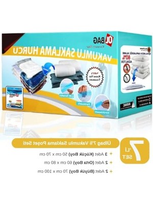 Esranın Dünyası Vakumlu Poşet Seti, 7 Parça, Farklı Boyutlarda Kullanım Için Uygun