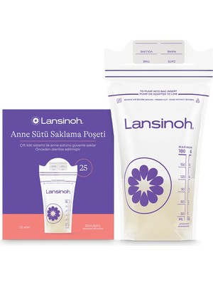 Lansinoh Anne Sütü Saklama Poşetleri 25 Adet