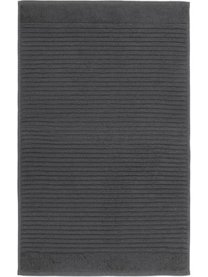 Esranın Dünyası Koyu Gri Renk 50X80 cm Yapılandırılmış Pamuk Havlu