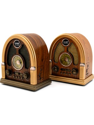 Go İthalat USB Şarjlı - Nostalji Bluetooth Ibreli Fm Radyo Mp3 USB - Tf Player Speaker NS-7061BT PL-4711 (5263)