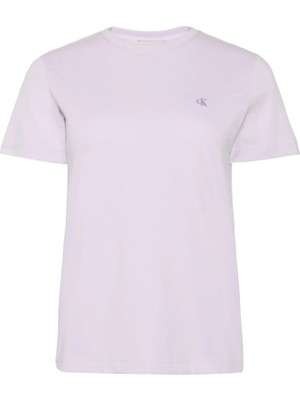 Calvin Klein Kadın / Kız Mor Calvin Klein Ss Monogram Crew Tee, 3oq Mor Kadın T-Shirt