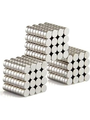Larskas 6mm x 2mm Yuvarlak Güçlü Neodyum Mıknatıs, 200 Adet Set