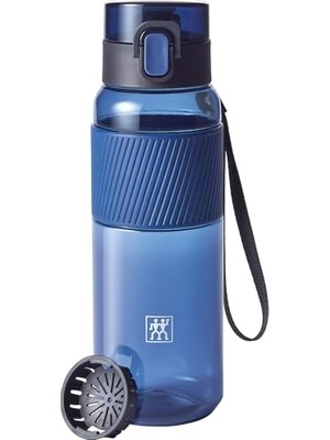 Larskas Zwıllıng Içecek Şişesi, Bpa Içermez, Fitness, Boş Zaman ve Ofis Için Su Şişesi, Tritan, Koyu Mavi, 680 ml
