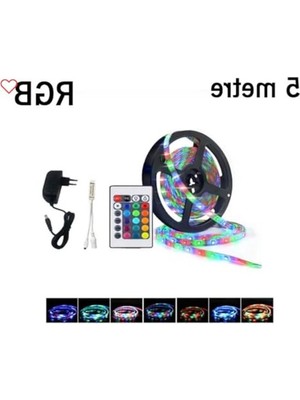 Esranın Dünyası Rgb Şerit LED Seti, Uzunluk 5 Metre ve Renk Değiştirme Özellikli
