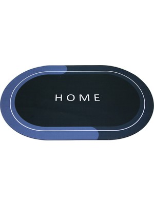Go İthalat Oval Su Emici Sihirli Banyo Paspas - Bulaşık Altlık 58X38CM (5263)