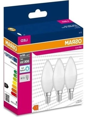 Larskas 75W (60W) 3'lü Beyaz LED Ampul, 6500K E14