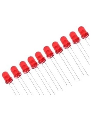 Larskas 5 mm Kırmızı LED Paketi - 10 Adet