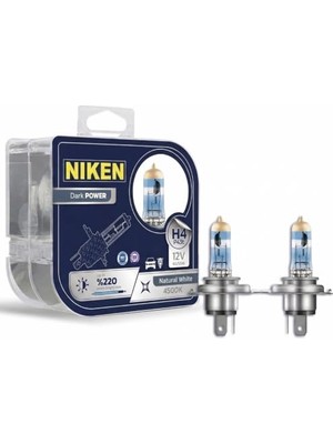 Larskas H4 Halojen Far AMPULÜ%220 Daha Parlak 4500K 12V 55W Trafik Onaylı Uzun Ömürlü 2'li Set Beyaz Işık
