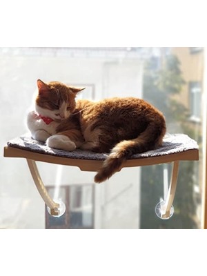 Larskas Ata Home Yeni Dizayn Lüx Cam ve Duvar Için Kedi Yatağı Vantuzlu