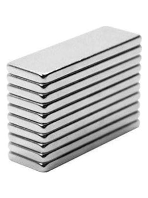 Larskas Dünya Magnet 20 Adet Neodyum Mıknatıs Magnet 30X10X2 mm Dikdörtgen Güçlü Mıknatıs