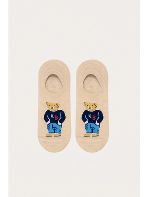 Bony Socks 22501G4001 5pck Teddy Unısex Görünmez Çorap Desenli