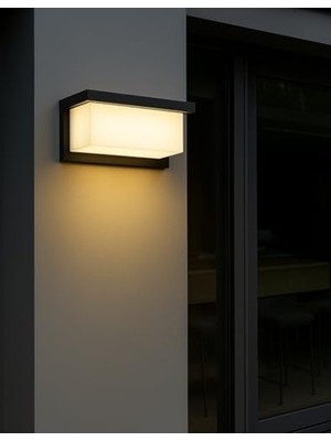 Larskas Modern LED Dış Aydınlatma Apliği, 1300 Lumen Işık Gücü
